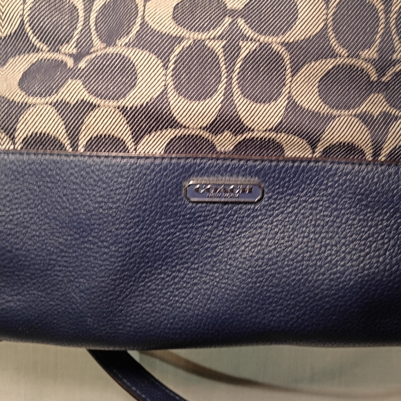 Coach Canvas and Leather Shoulder Bag - Black and Brown - Picture 2 of 14